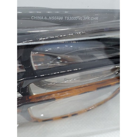 CVS Health 3 Pair Value Pack Readers +2.50 Brown Frame Reading Glasses - Picture 11 of 12